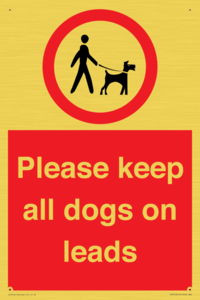 Please keep all dogs on leads
